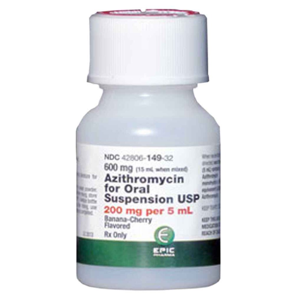 Picture of: Azithromycin Oral Suspension  mg/ ml 1 ml