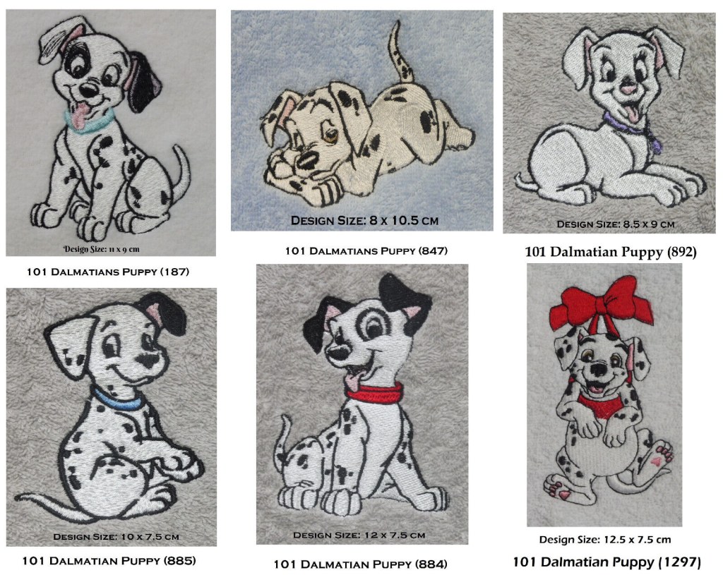 Picture of: Dalmatian Puppy Designs (A) – Embroidered & Personalised Baby  Blanket/Throw