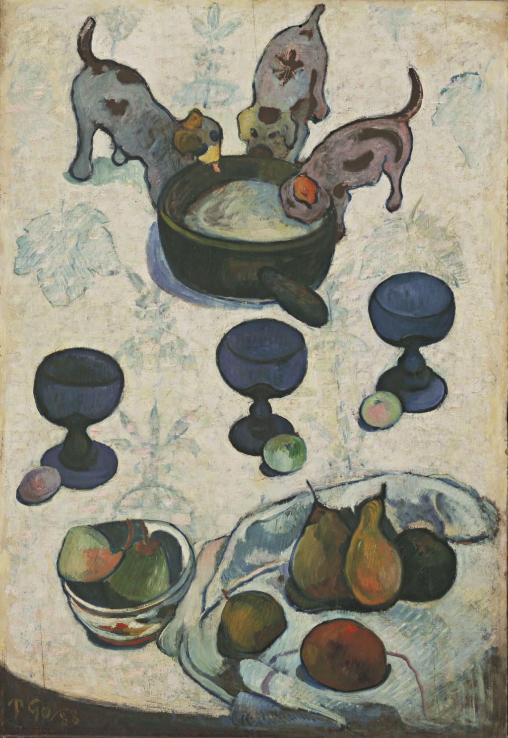 Picture of: File:Paul Gauguin – Still Life with Three Puppies