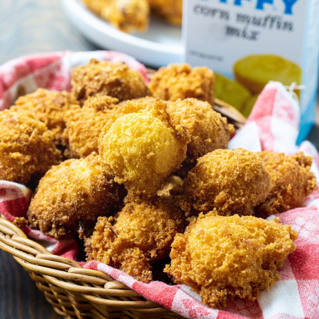 Picture of: Jiffy Hush Puppies – Spicy Southern Kitchen