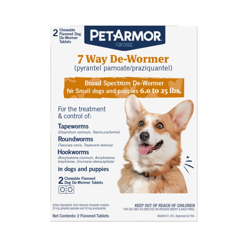 Picture of: PetArmor  Way De-Wormer for Puppies & Small Dogs,  Chewable Tabs